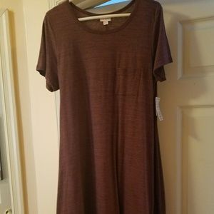 Lularoe Carly dress brown